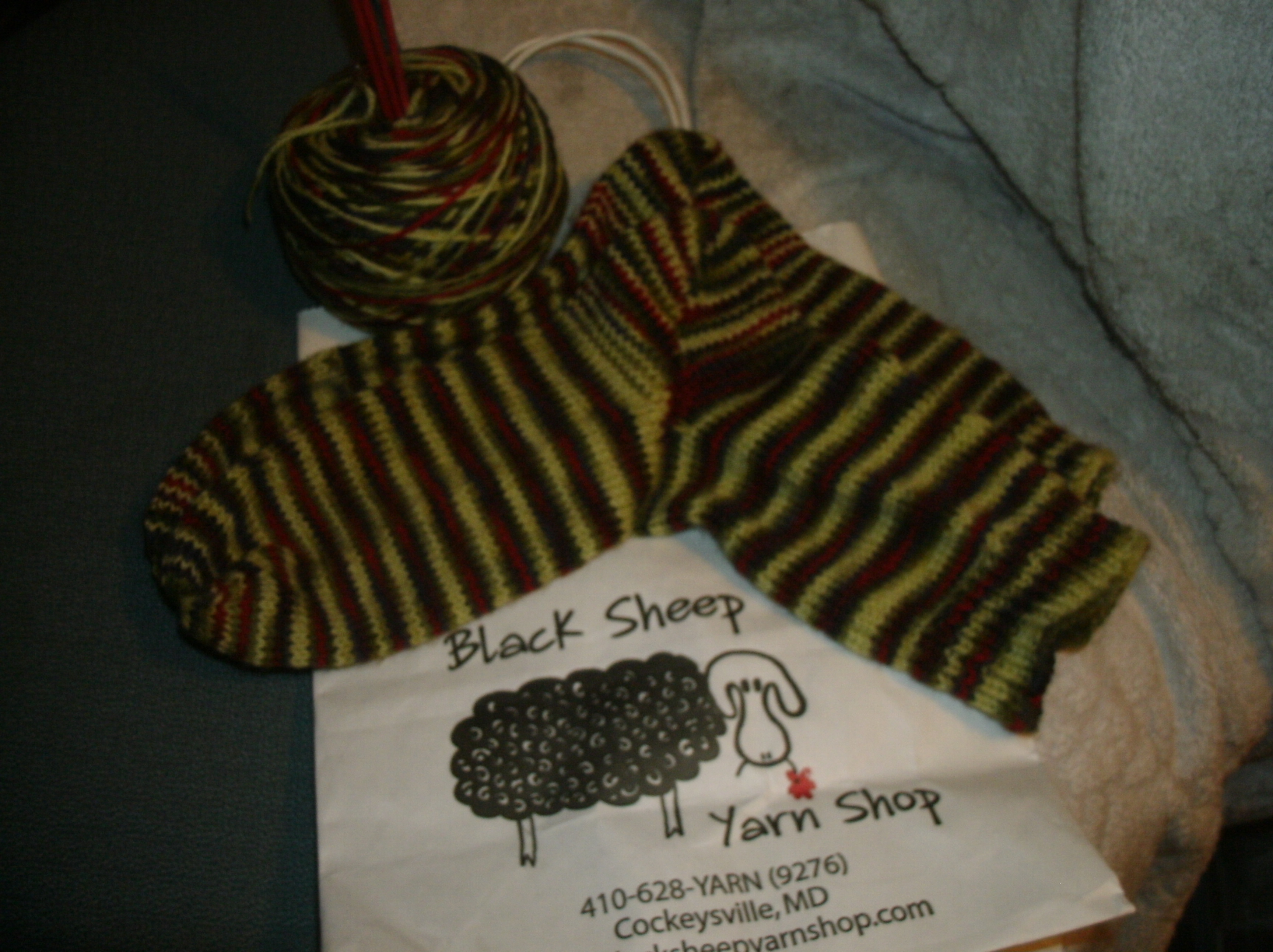 finished maryland socks