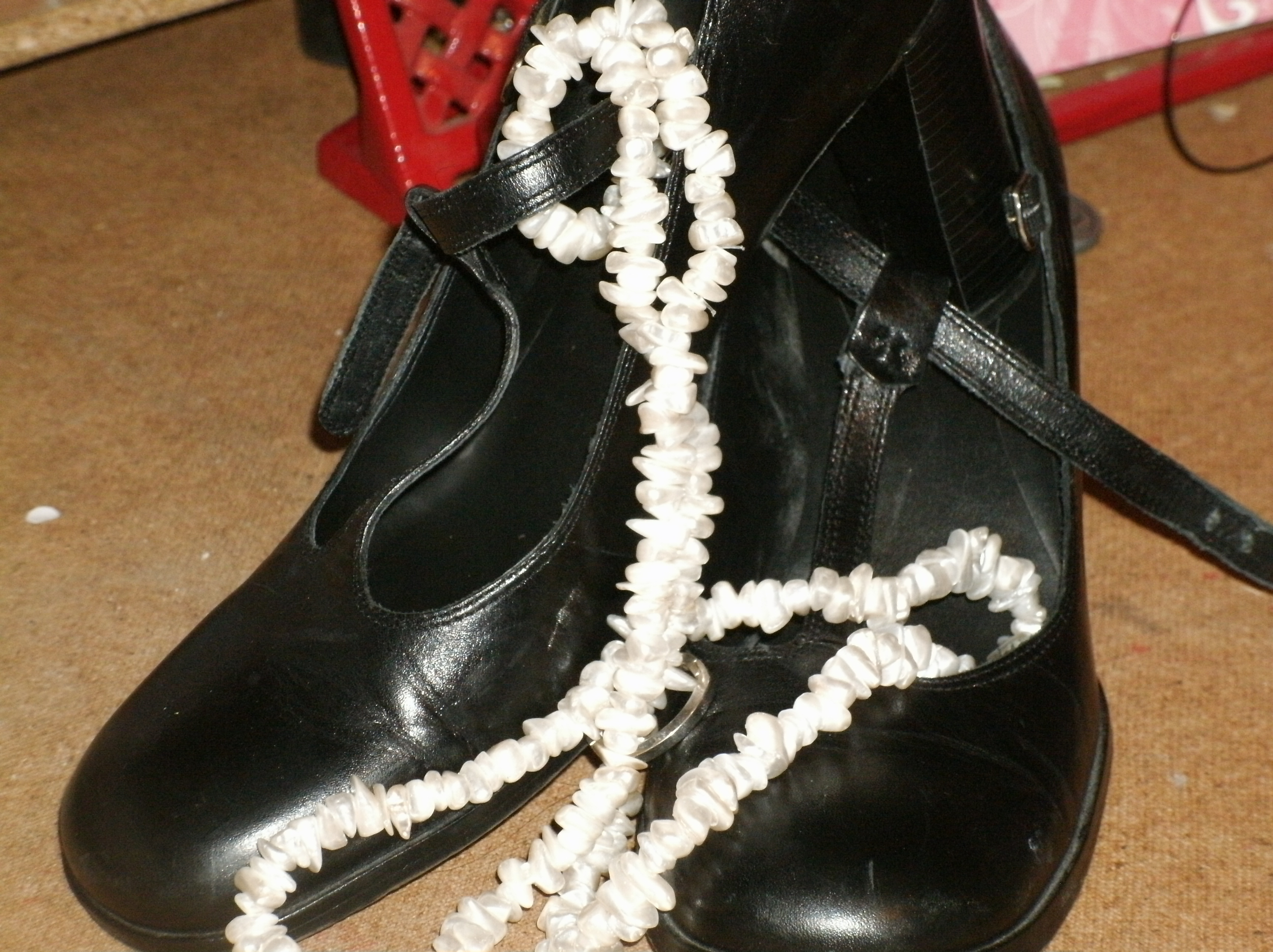 new shoes and beads